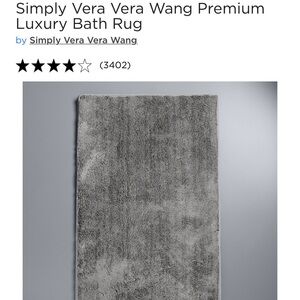 Vera Wang bath mat 17x24